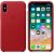 Чехол для iPhone Apple iPhone X Leather Case RED